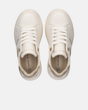 Sneakers da ragazza fondo platform ed inserti dorati