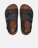 Sandali in pelle con velcro regolabile