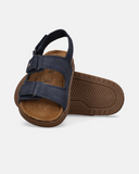 Sandali in pelle con velcro regolabile