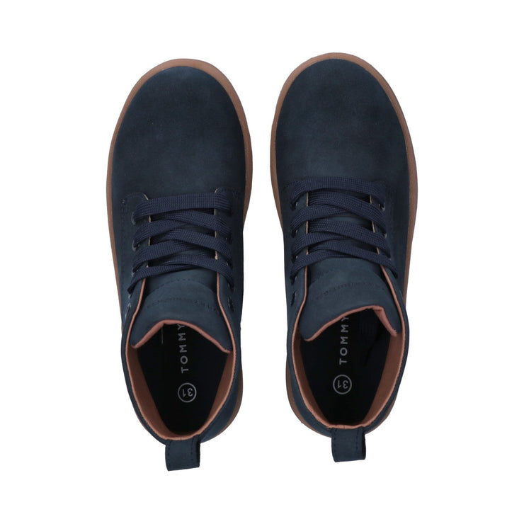 Scarpe da bambino in nabuk sintetico con lacci