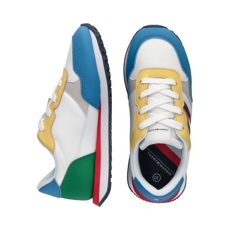 Sneakers running color block e flag iconica