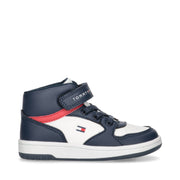 Sneakers alte da bambino con cinturino a strappo