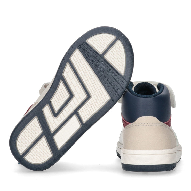 Sneakers alte da bambino con cinturino a strappo