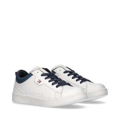 Sneakers low-cut basiche con flag laterale - T3X9-33646-1452X336