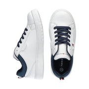 Sneakers low-cut basiche con flag laterale