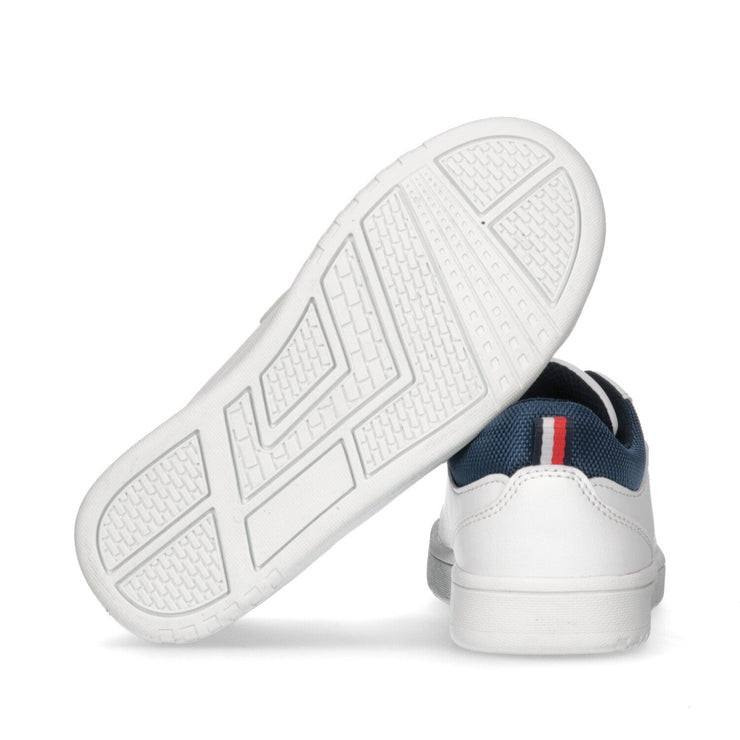 Sneakers low-cut basiche con flag laterale