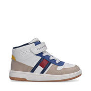 Sneakers alte color block con cinturino in velcro