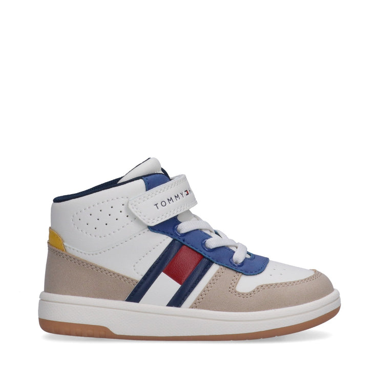 Sneakers alte color block con cinturino in velcro
