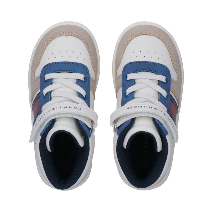 Sneakers alte color block con cinturino in velcro