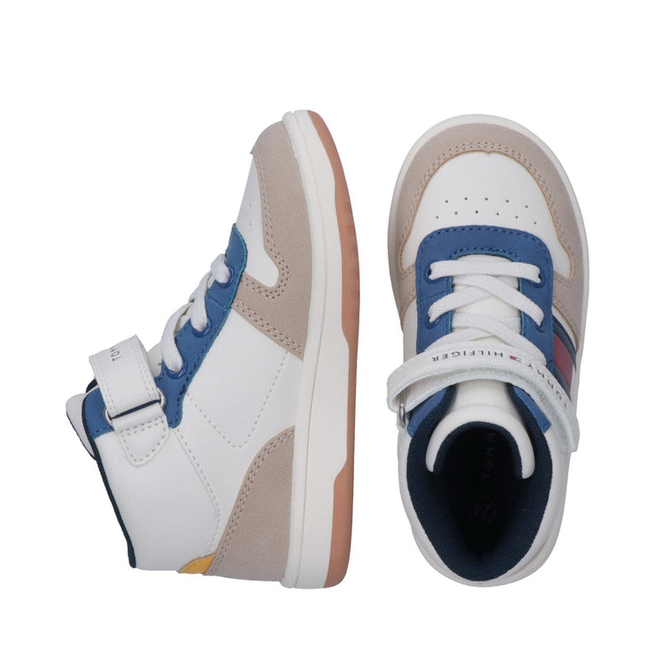 Sneakers alte color block con cinturino in velcro