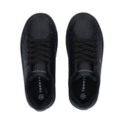 Sneakers stringate con bandierina laterale