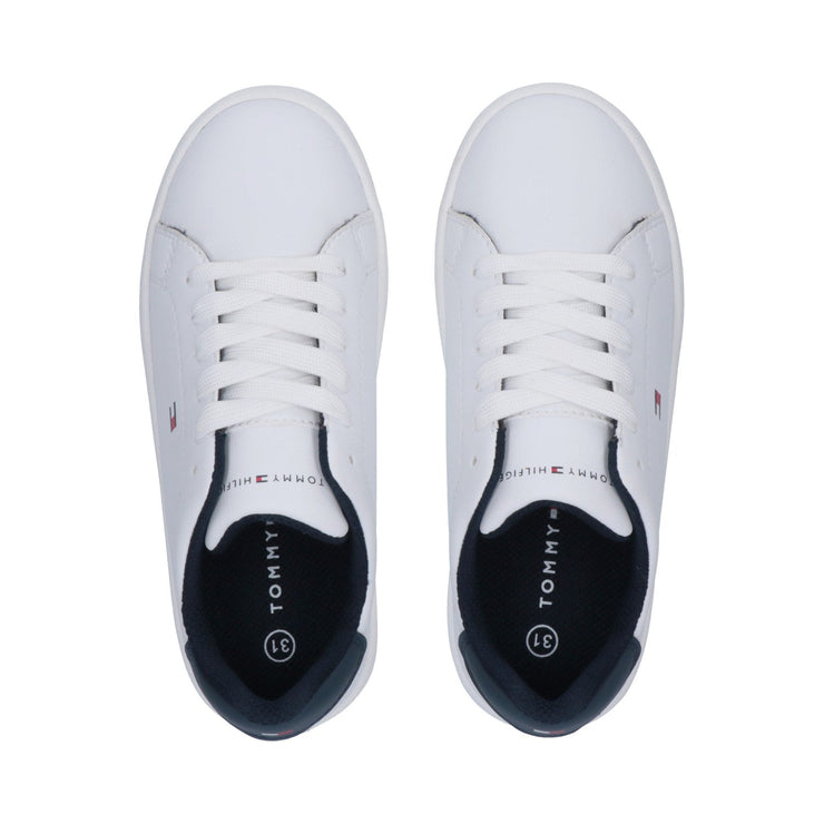 Sneakers basiche con flag laterale