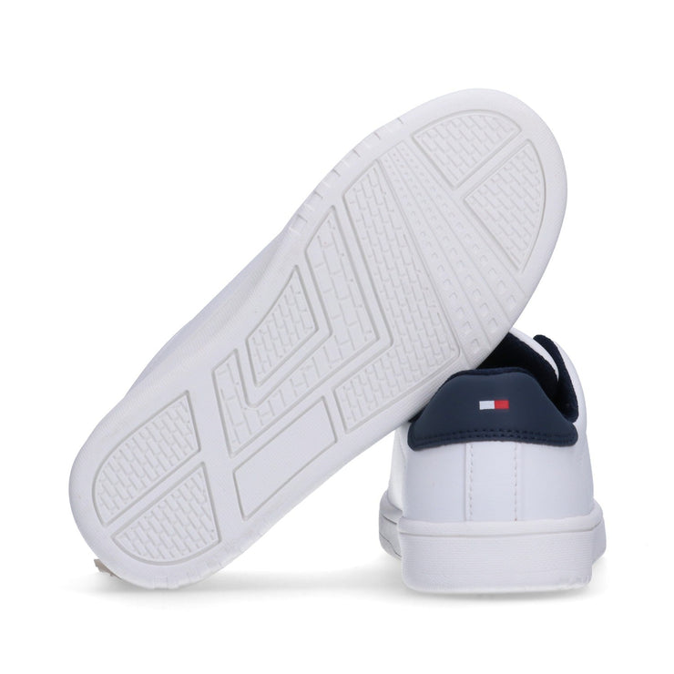 Sneakers basiche con flag laterale