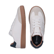 Sneakers stile retrò con dettagli neutri