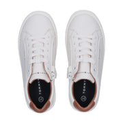 Sneakers stringate con zip e dettagli a contrasto