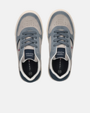 Sneakers casual con inserti a contrasto e flag iconica