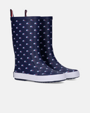 Stivali da pioggia blu con stampa flag all over - T3XC-33922-1846800-