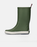 Stivali da pioggia verdi con patch flag laterale