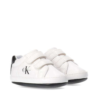 Sneakers da culla doppio velcro e dettagli a contrasto - V0B9-83145-1582X002