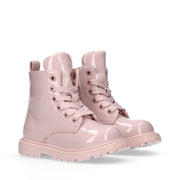 Anfibi bambina in vernice con lacci e zip interna - V1A5-83117-0343302-