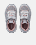 Sneakers bambina con velcro e suola running