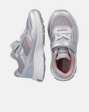 Sneakers bambina con velcro e suola running