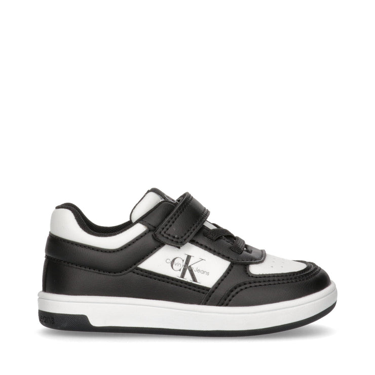 Sneakers basse da bambino con cinturino a strappo