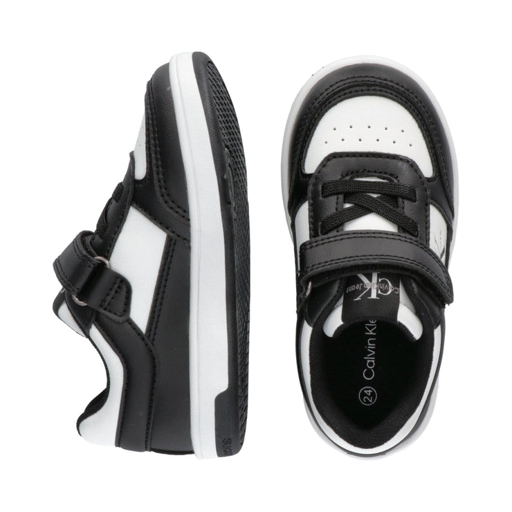 Sneakers basse da bambino con cinturino a strappo