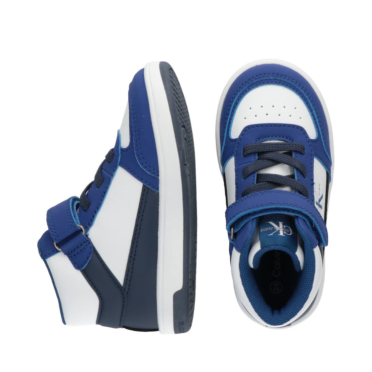 Sneakers alte da bambino con cinturino a strappo