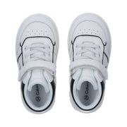 Sneakers mid-cut stile basket con dettagli a contrasto