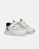 Sneakers running da bambino Calvin Klein con maxi velcro, inserti catarifrangenti e logo CK