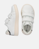 Sneakers bambina doppio velcro con dettagli a contrasto