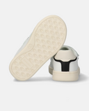 Sneakers bambina doppio velcro con dettagli a contrasto