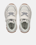 Sneakers bambina con velcro e suola running