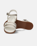 Sandali con fibbia regolabile e logo CK