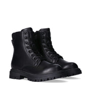 Anfibi in pelle sintetica con lacci e zip interna - V3A5-83120-1464999-