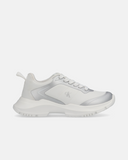 Sneakers running in ripstop con dettagli silver