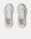 Sneakers running in ripstop con dettagli silver