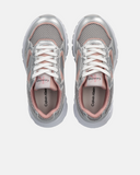 Sneakers ragazza argentate con suola running