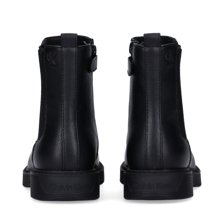 Stivaletti chelsea in pelle sintetica con zip interna