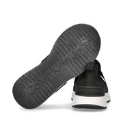 Sneakers slip-on in tela con elastici logati