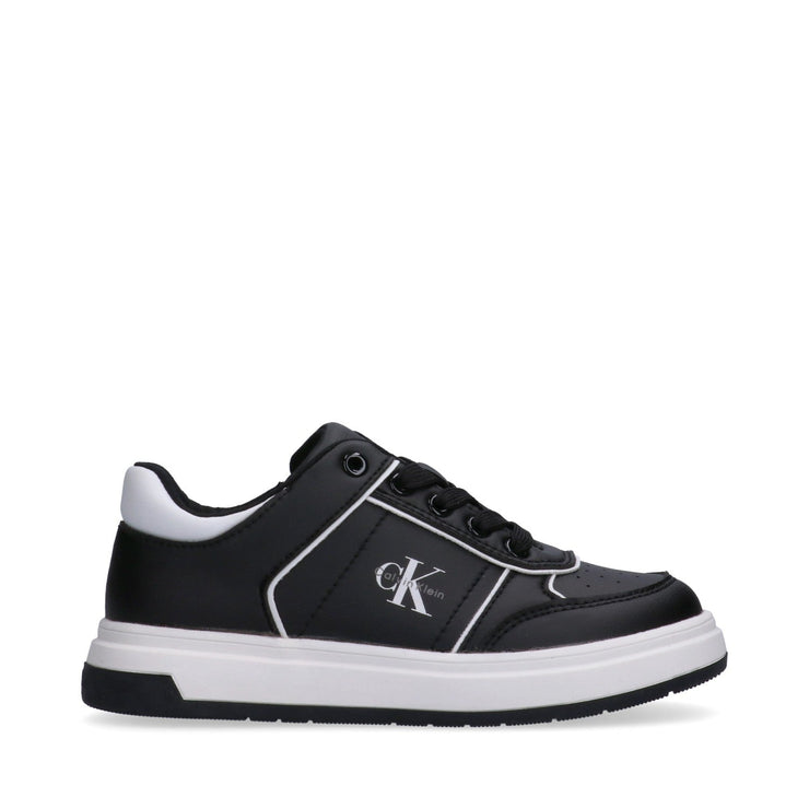 Sneakers unisex in pelle sintetica con lacci e zip interna