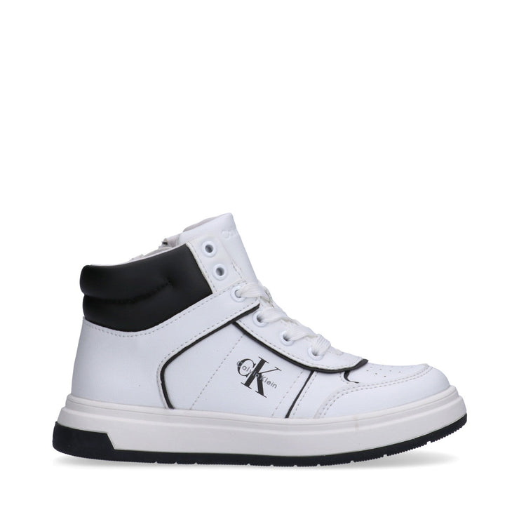 Sneakers mid-cut ispirazione basket con zip interna