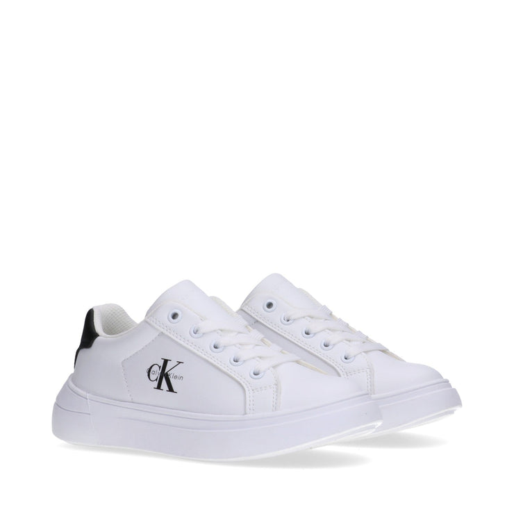 Sneakers unisex in pelle sintetica con lacci e zip interna - V3X9-83165-1355X002