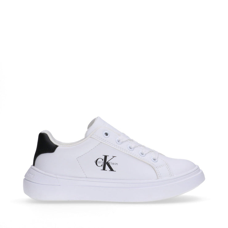 Sneakers unisex in pelle sintetica con lacci e zip interna