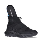 Sneakers slip-on alte con suola chunky testurizzata