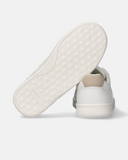 Sneakers stile basket con monogramma a contrasto