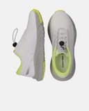 Sneakers running slip-on con coulisse e dettagli fluo