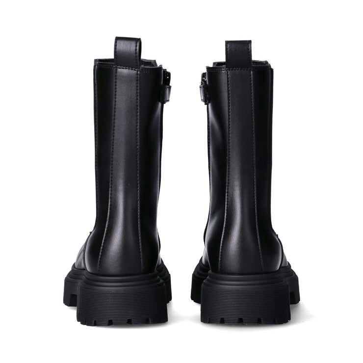 Stivaletti chelsea in pelle sintetica con suola chunky