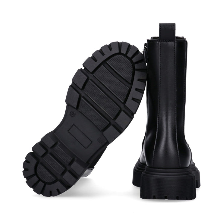 Stivaletti chelsea in pelle sintetica con suola chunky